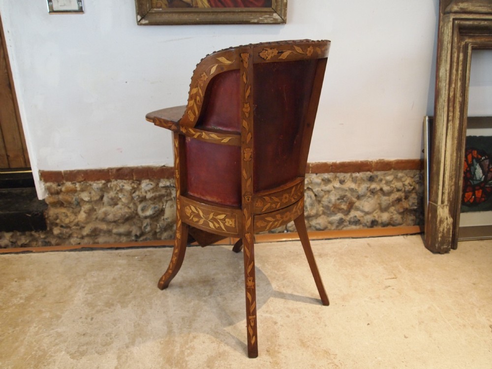 Chair very rare Dutch Childs high chair c1800 View IX