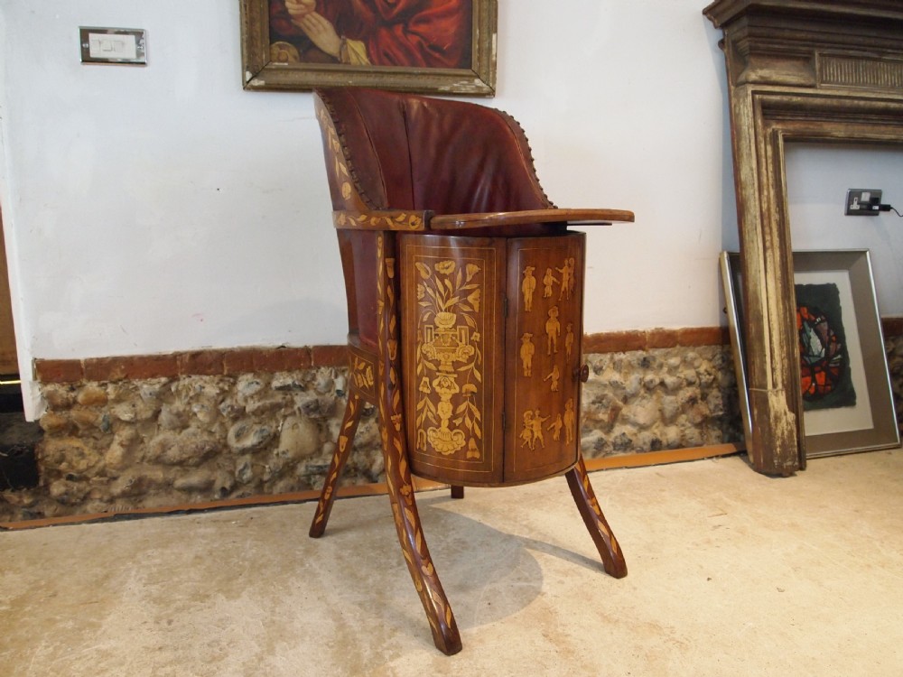Chair very rare Dutch Childs high chair c1800 View XII