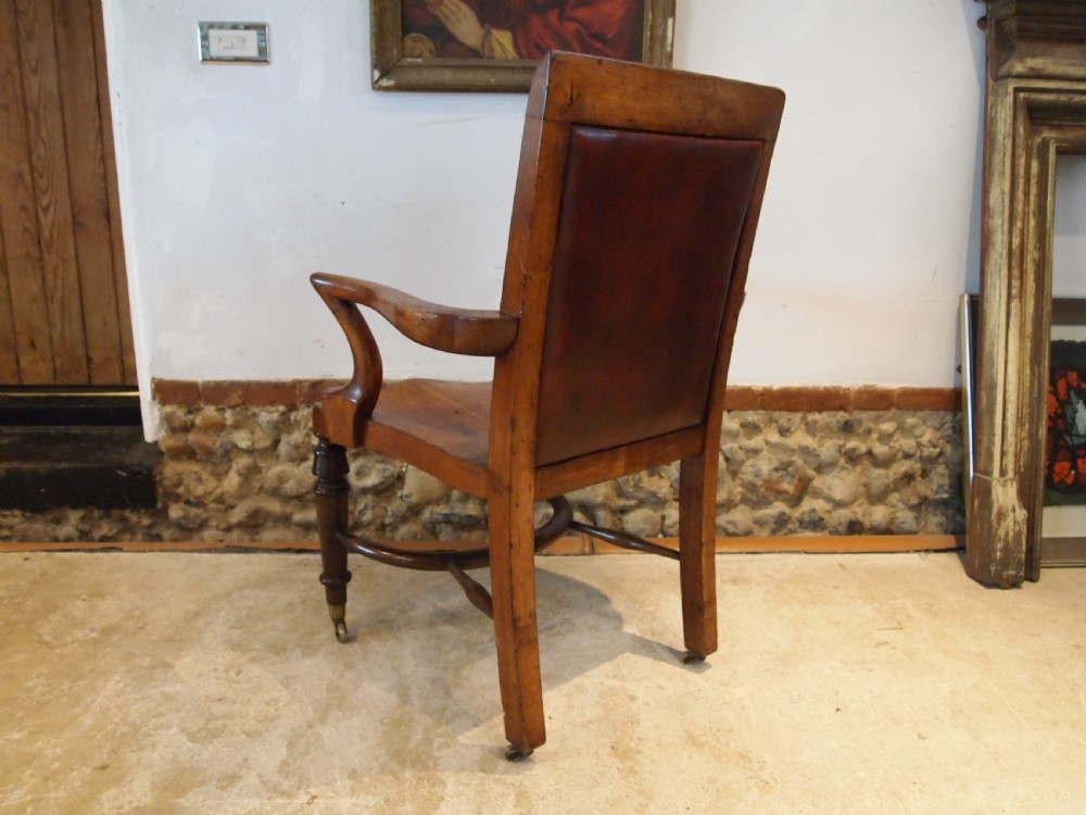 Chair stunning desk library Victorian Oak T. Wilson London c1860 View IV