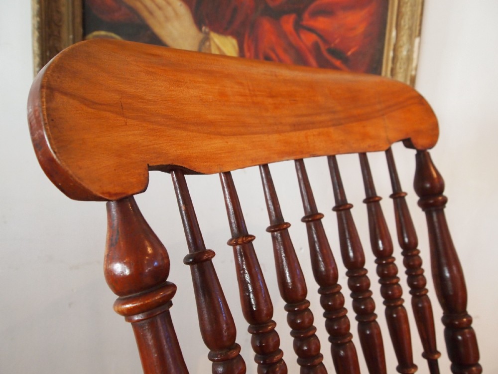 Chair John Shadford Victorian rocking chair Lincolnshire c1860 View V