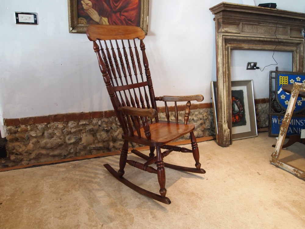 Chair John Shadford Victorian rocking chair Lincolnshire c1860 View IX