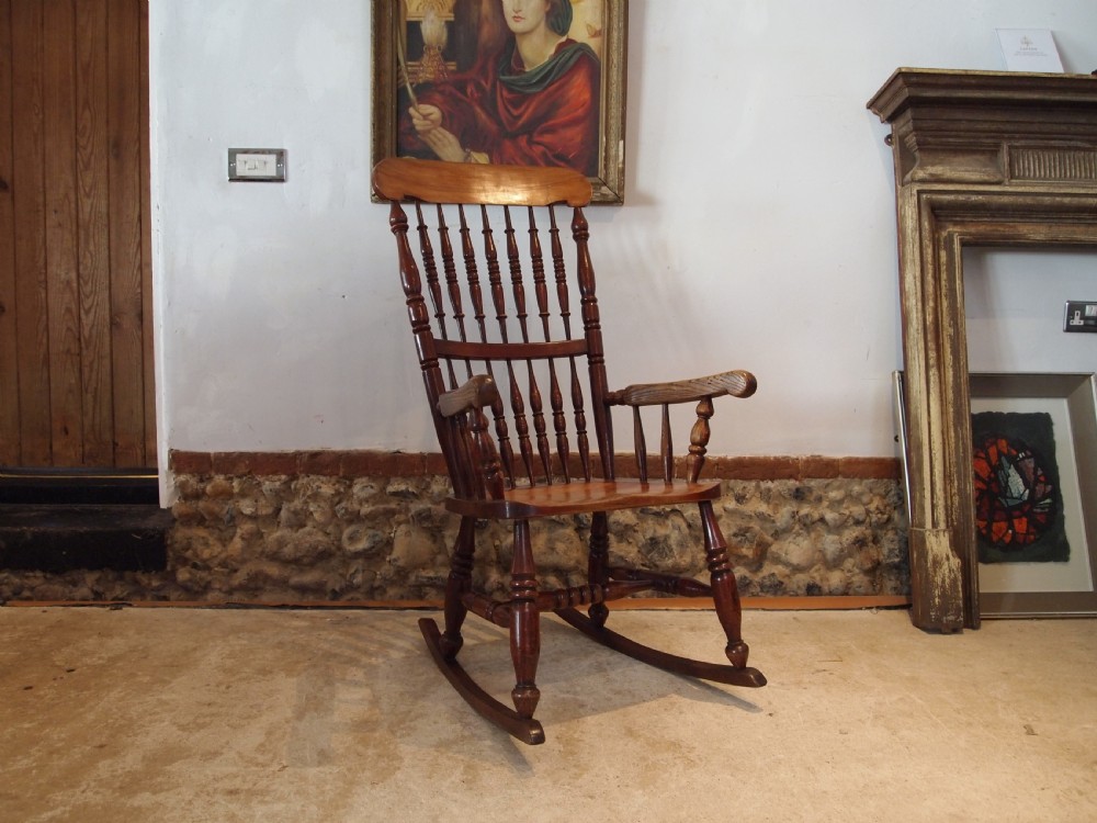 Chair John Shadford Victorian rocking chair Lincolnshire c1860 View XI