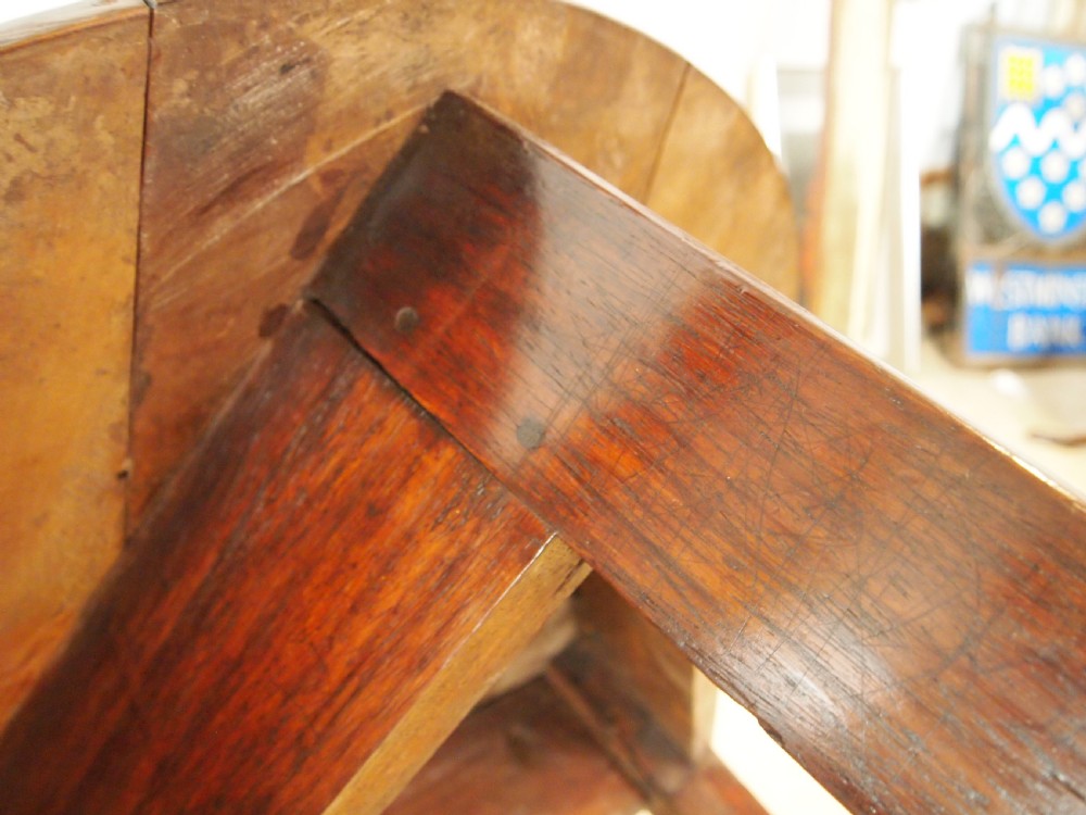 Table rare Victorian Cherry cricket or tavern table c1850 View II