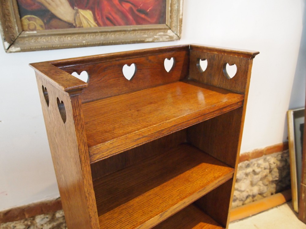 Bookcase rare C F A Voysey design Arts and Crafts Oak c1900 View II