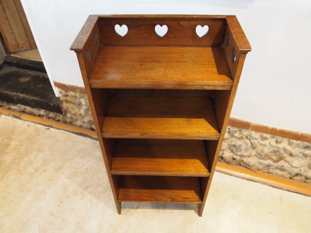 Bookcase rare C F A Voysey design Arts and Crafts Oak c1900 View V