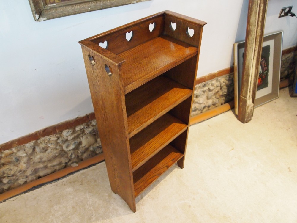 Bookcase rare C F A Voysey design Arts and Crafts Oak c1900 View VI