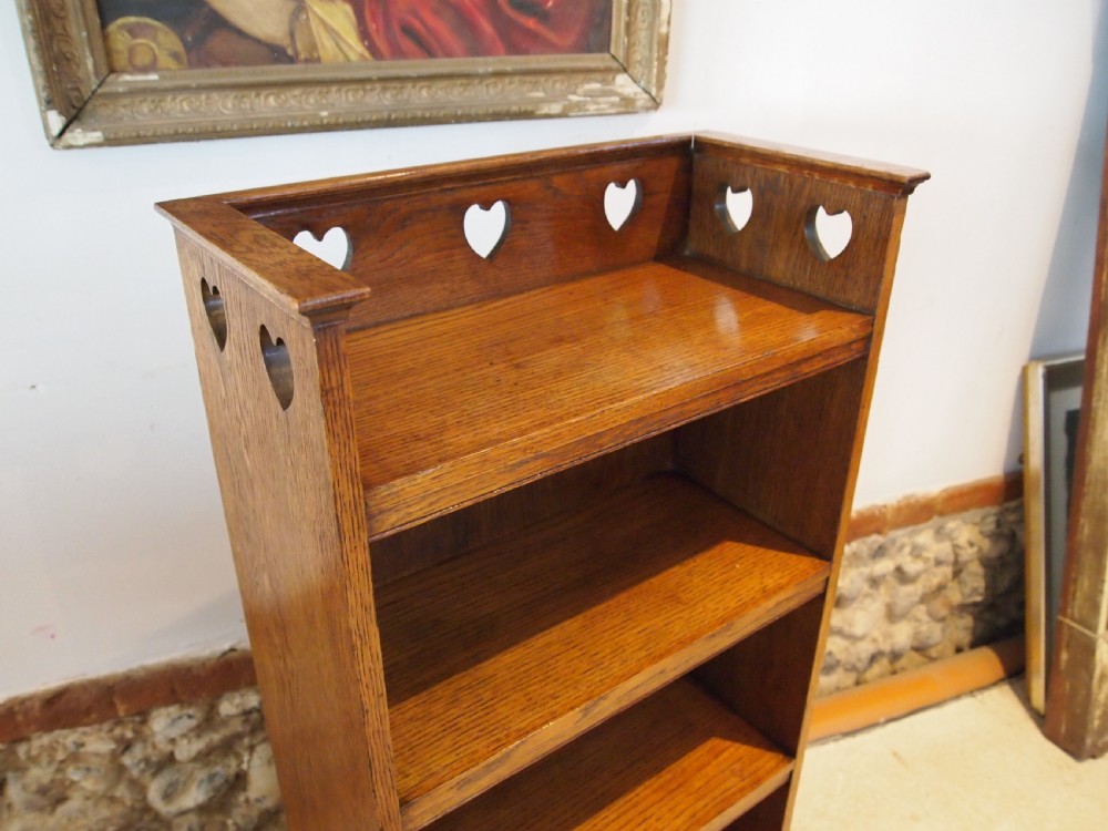 Bookcase rare C F A Voysey design Arts and Crafts Oak c1900 View IX