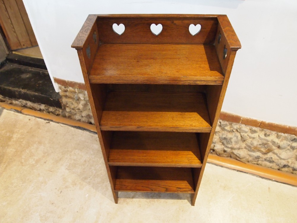 Bookcase rare C F A Voysey design Arts and Crafts Oak c1900 View X