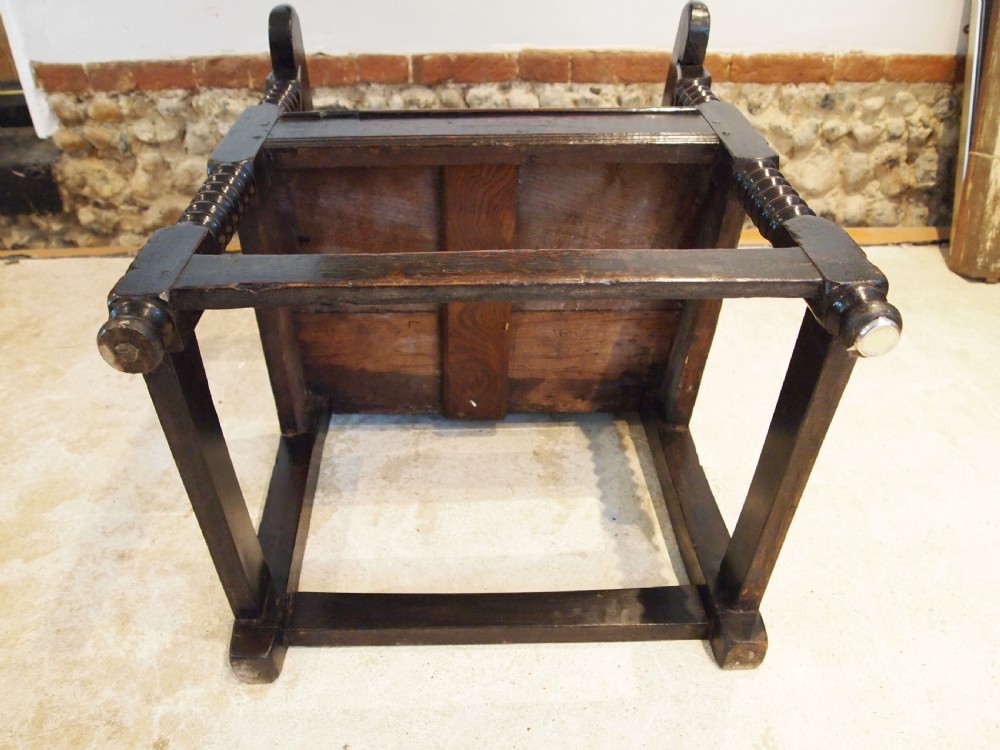 Chair stunning Oak Wainscot Yorkshire/Derbyshire Charles II c1660 View VII