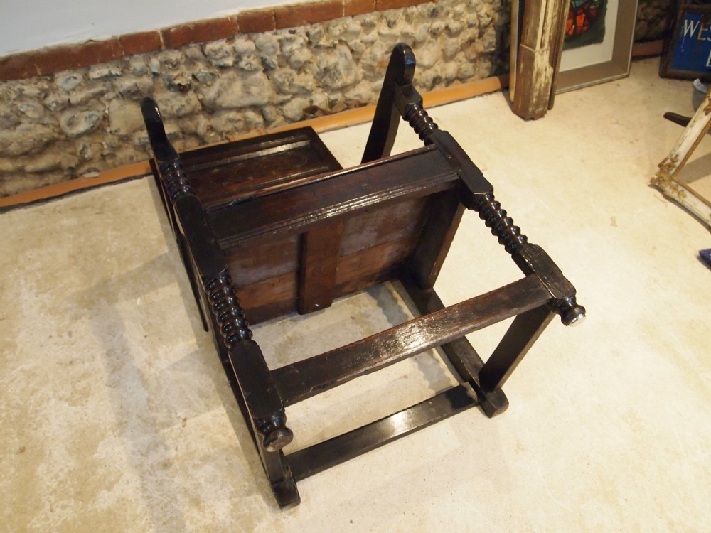 Chair stunning Oak Wainscot Yorkshire/Derbyshire Charles II c1660 View XIV
