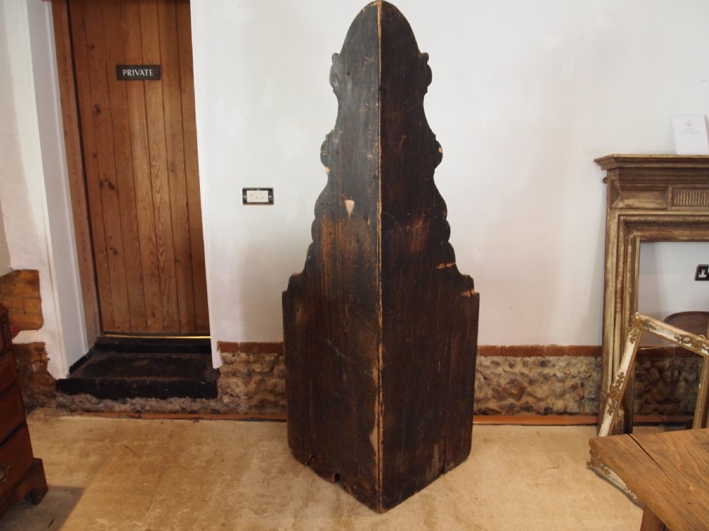 Cupboard cabinet corner French original paint rustic c1780 View XII