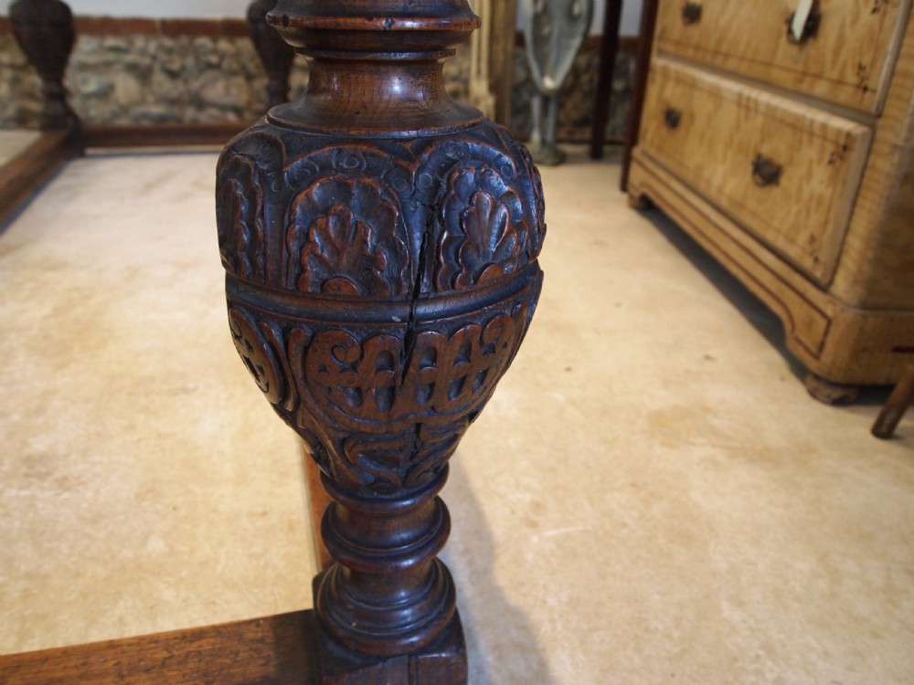 Table outstanding Elizabethan style period timbers refectory dining c1850 View III
