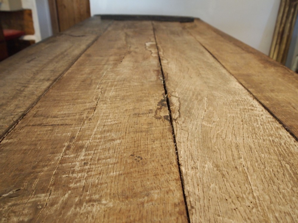 Table refectory farmhouse dining Victorian Oak c1850 View VI