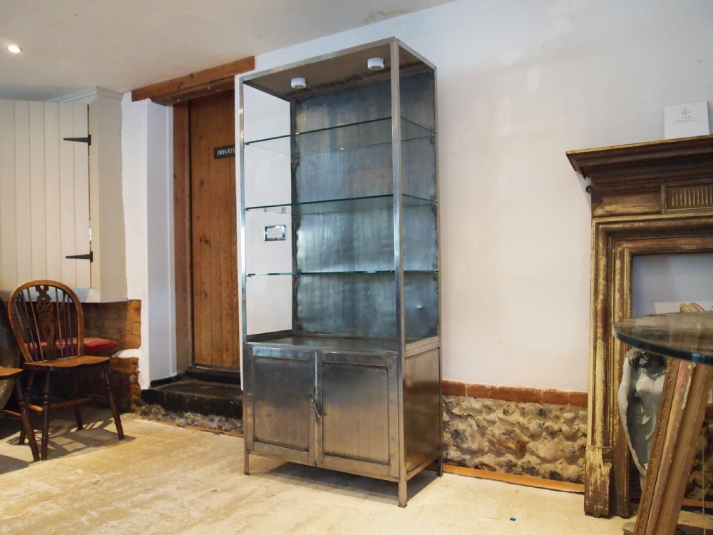 Cabinet stunning steel drinks bookcase medical cupboard 1900 View II
