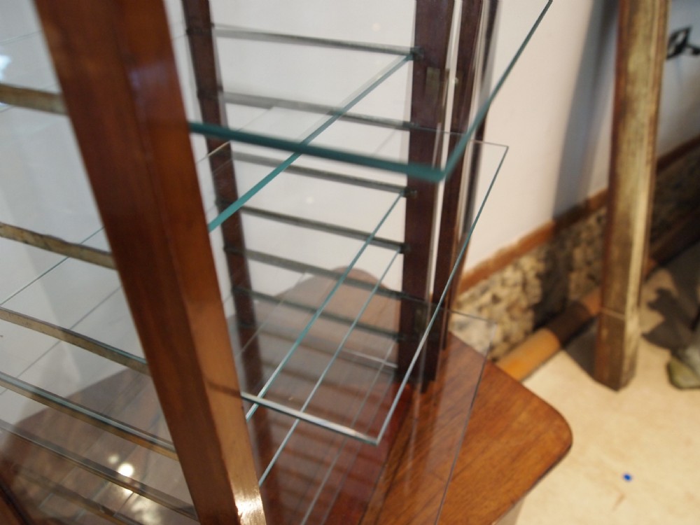 Cabinet display collectors Edwardian shop haberdashery Mahogany c1900 View VII