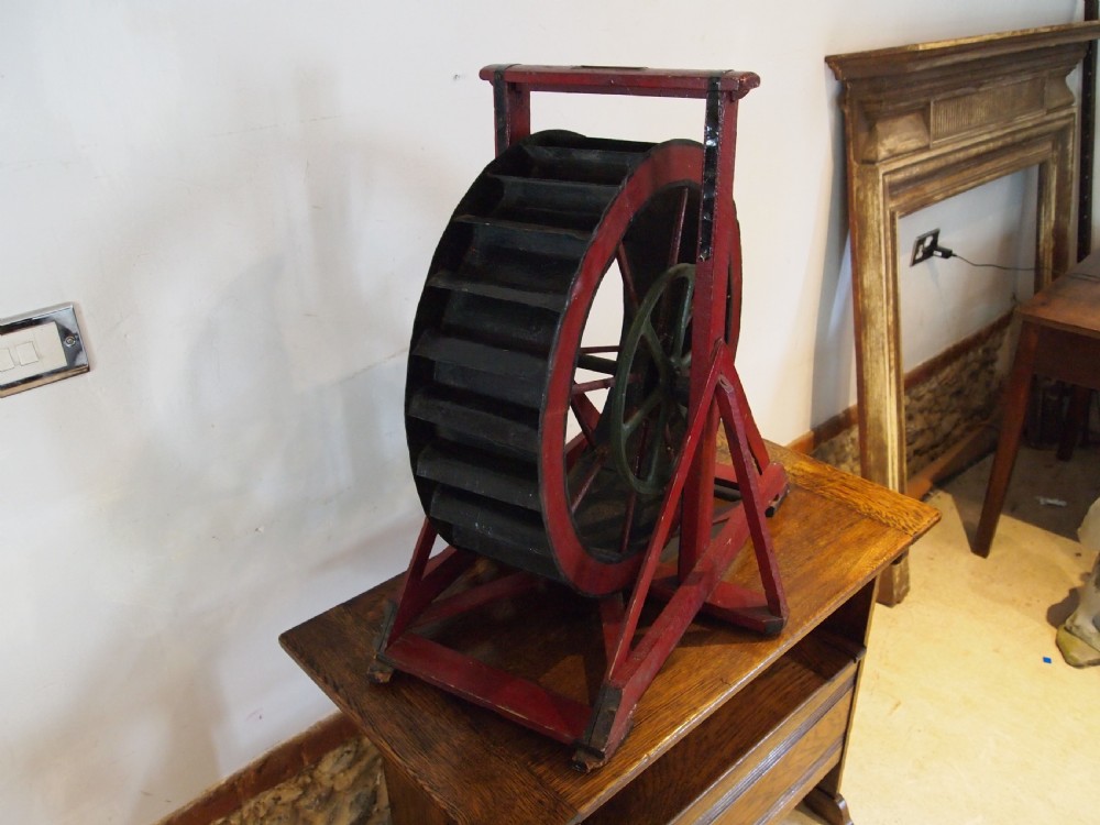 Model scratch built Victorian water wheel dated 1898 View II
