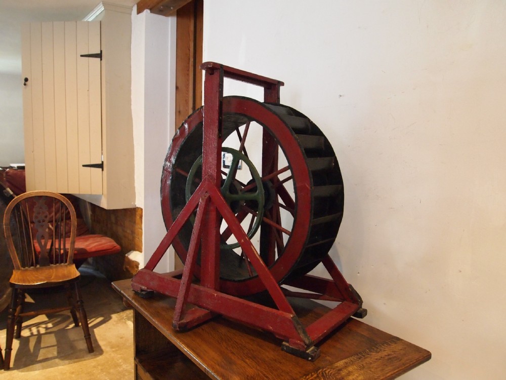 Model scratch built Victorian water wheel dated 1898 View III