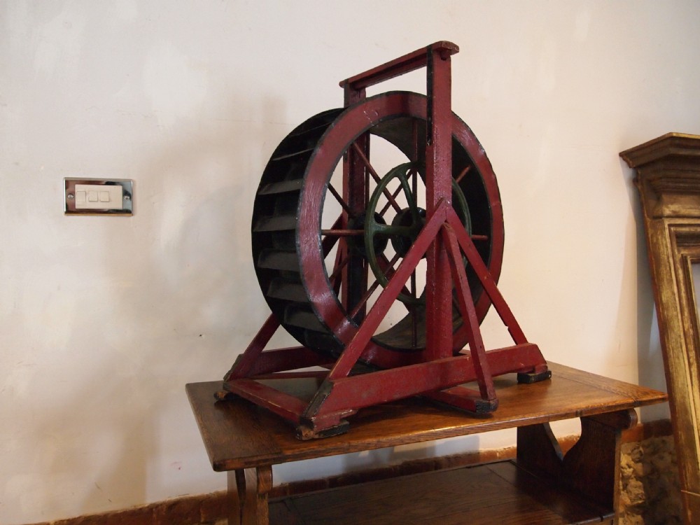 Model scratch built Victorian water wheel dated 1898 View VI