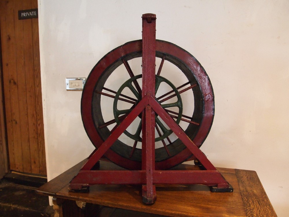 Model scratch built Victorian water wheel dated 1898 View VIII