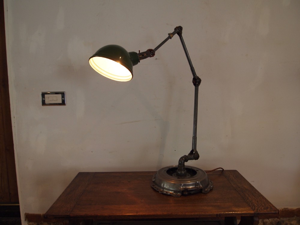 Lamp stunning Dugdills industrial angle poise table desk lamp c1930