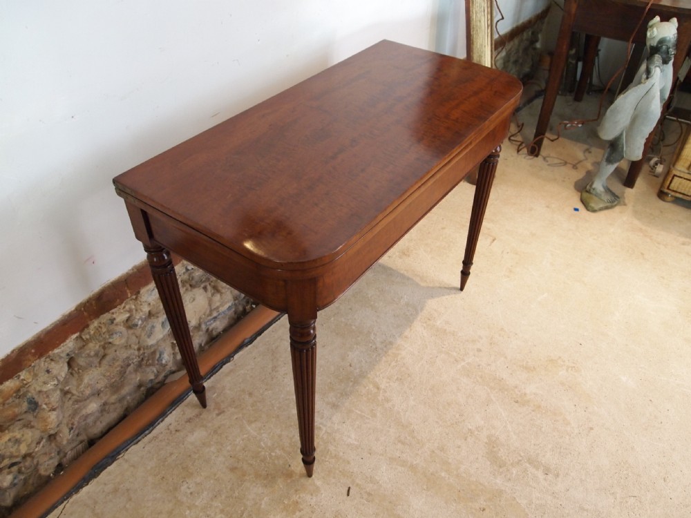 Table card games Gillows Plum pudding Mahogany c1820 View IV