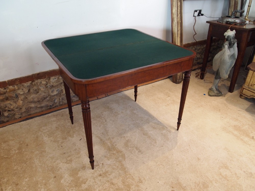 Table card games Gillows Plum pudding Mahogany c1820 View VIII