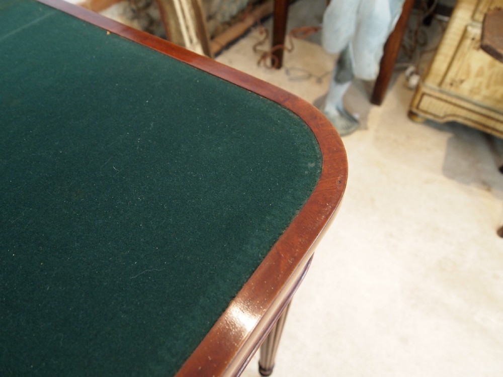 Table card games Gillows Plum pudding Mahogany c1820 View IX