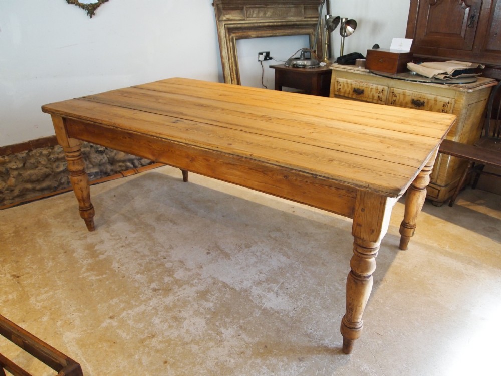 Table refectory dining farmhouse Victorian Pine c1880