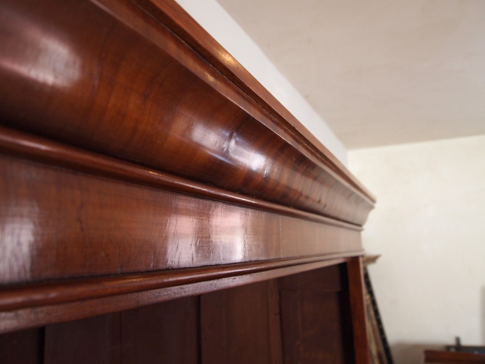 Bookcase early Victorian Mahogany adjustable shelves c1840 View II