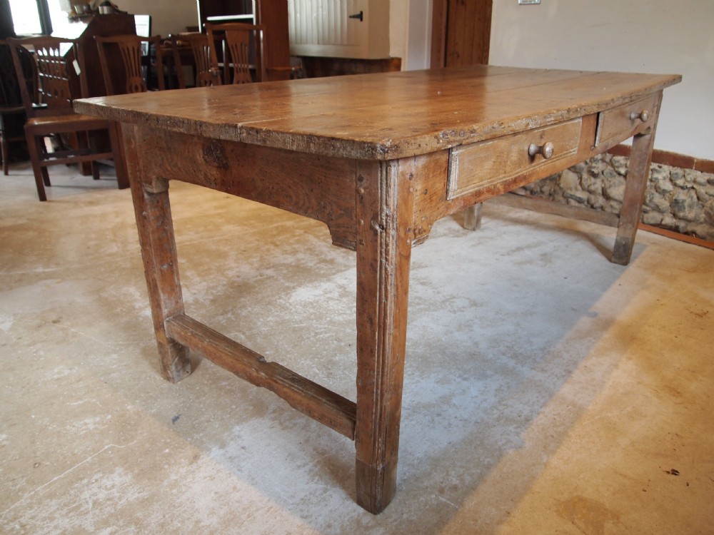 Table rare refectory farmhouse Welsh Elm George III c1780