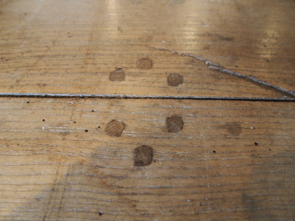 Table rare refectory farmhouse Welsh Elm George III c1780 View VI