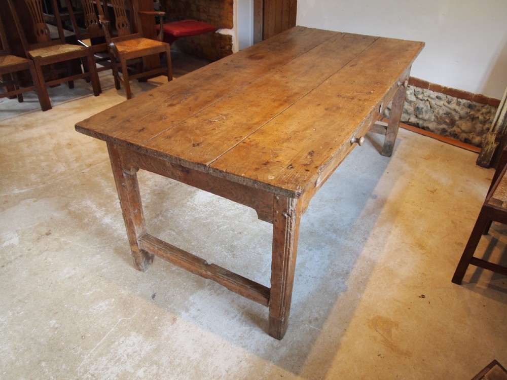 Table rare refectory farmhouse Welsh Elm George III c1780 View VIII