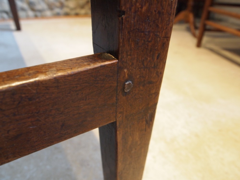 Table rare stunning George III Oak refectory farmhouse dining c1800 View IX
