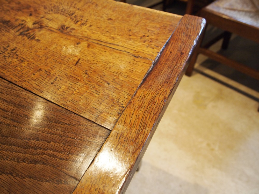 Table rare stunning George III Oak refectory farmhouse dining c1800 View X