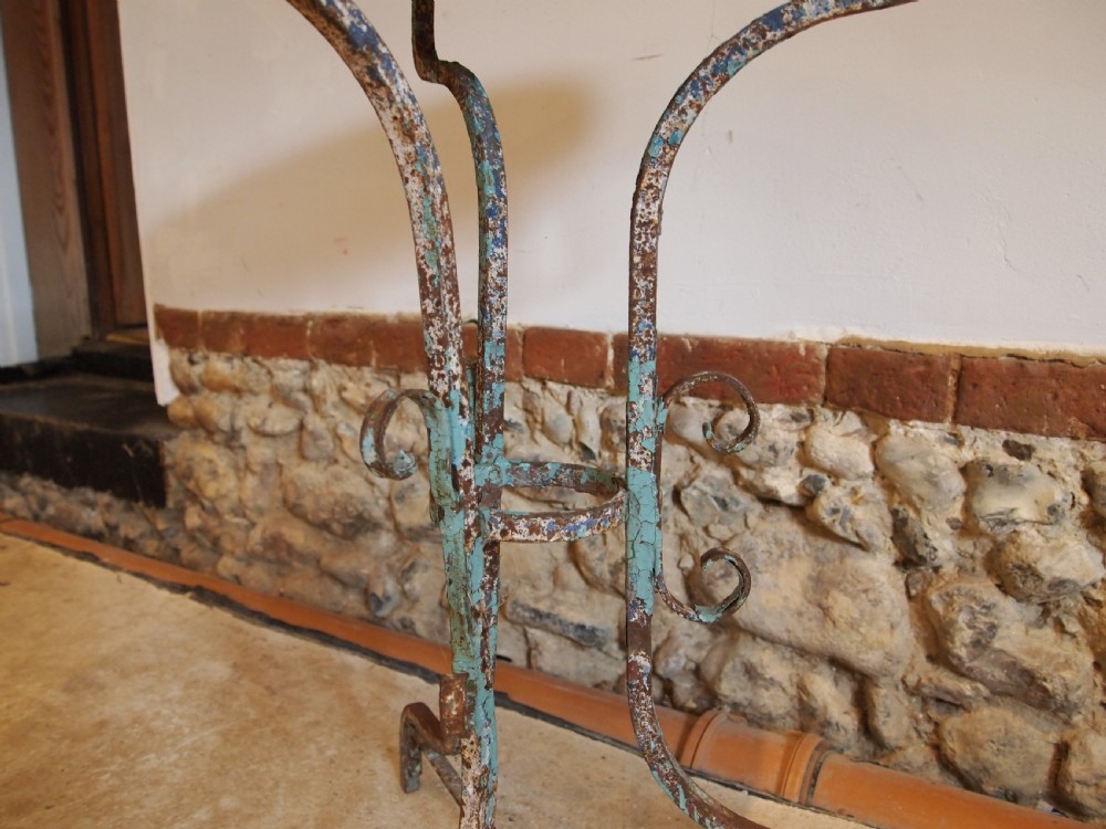 Table French hall lamp side console c1890 View III