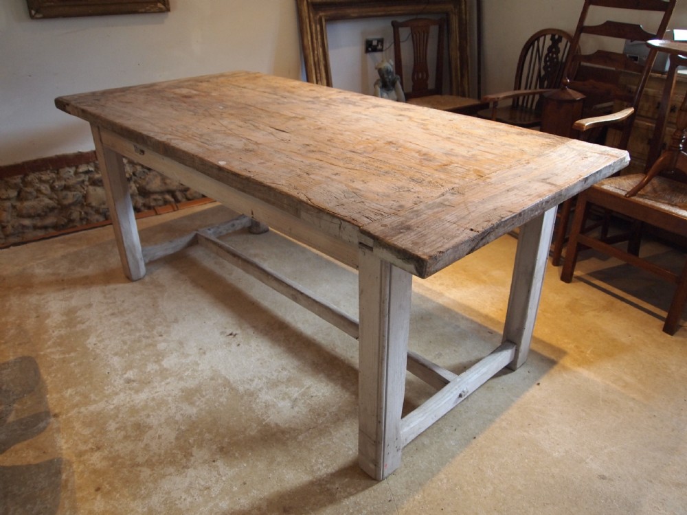 Table refectory farmhouse dining George IV scrub top c1820