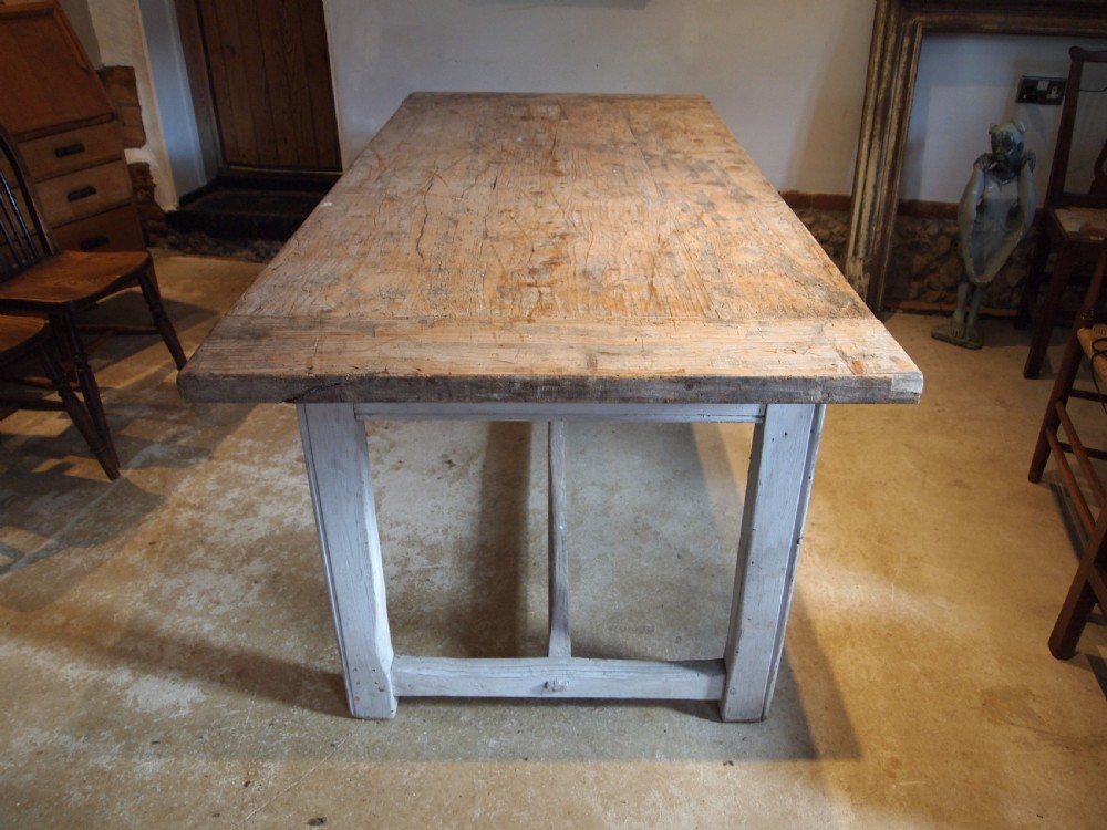 Table refectory farmhouse dining George IV scrub top c1820 View II