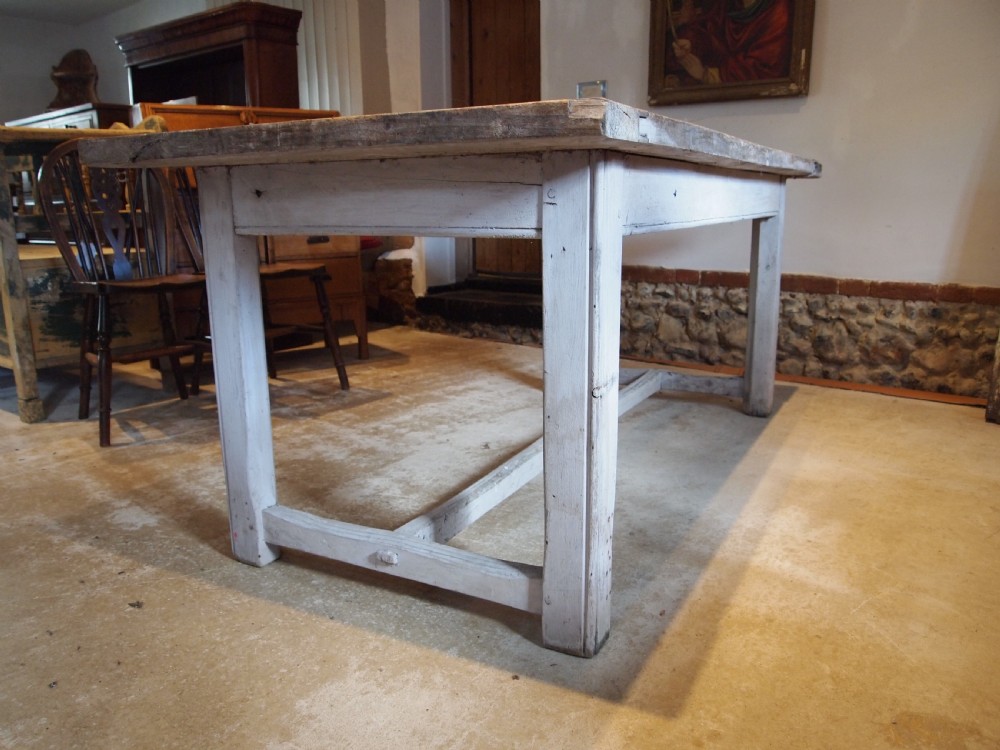 Table refectory farmhouse dining George IV scrub top c1820 View VI