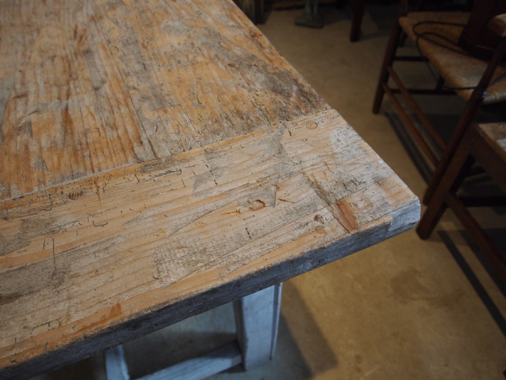 Table refectory farmhouse dining George IV scrub top c1820 View VII