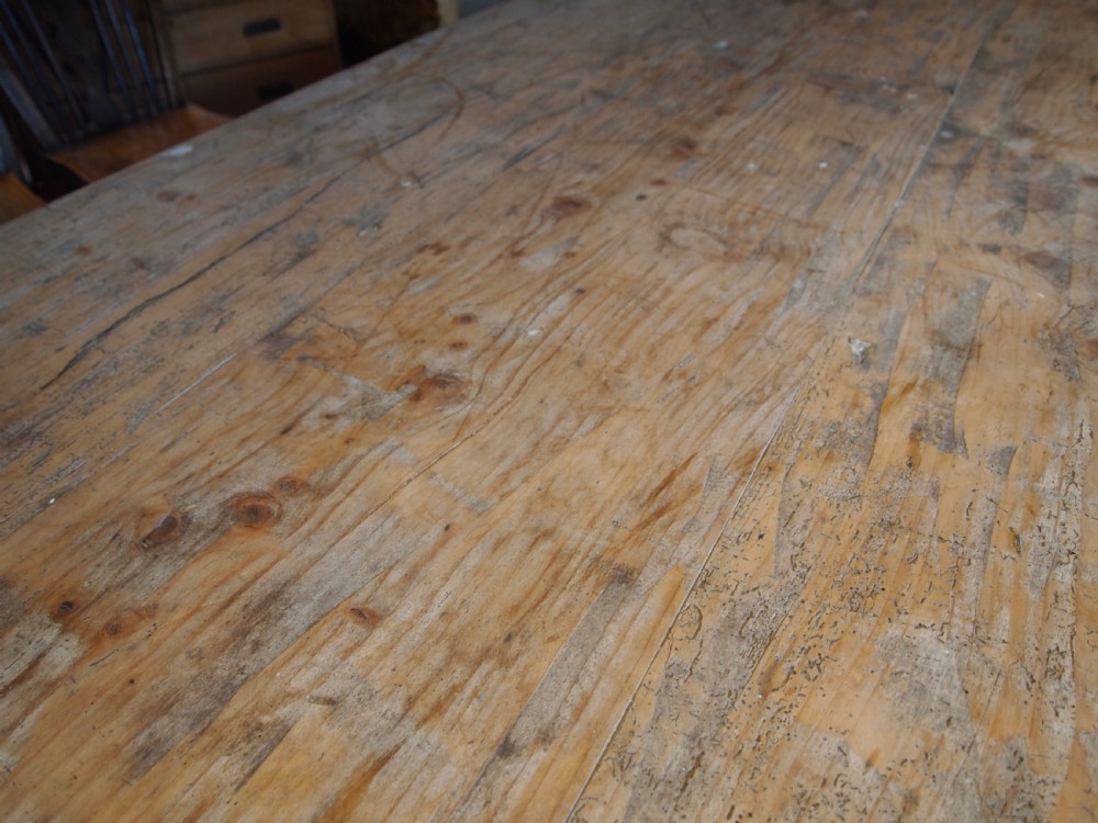 Table refectory farmhouse dining George IV scrub top c1820 View IX