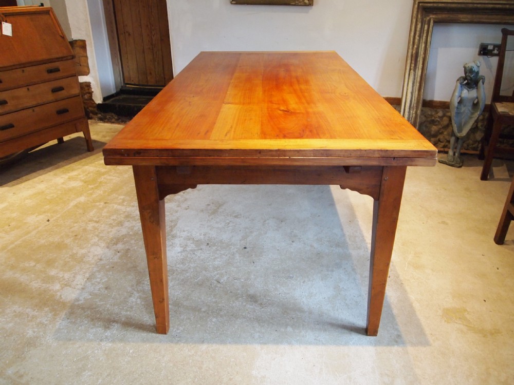 Table rare extending refectory farmhouse French Cherrywood c1890 View VIII