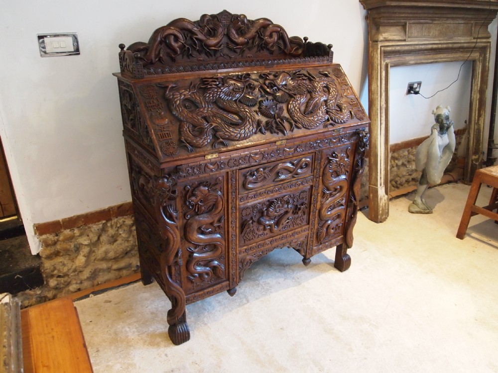 Bureau stunning Chinese desk bureau Huali 19th century c1890