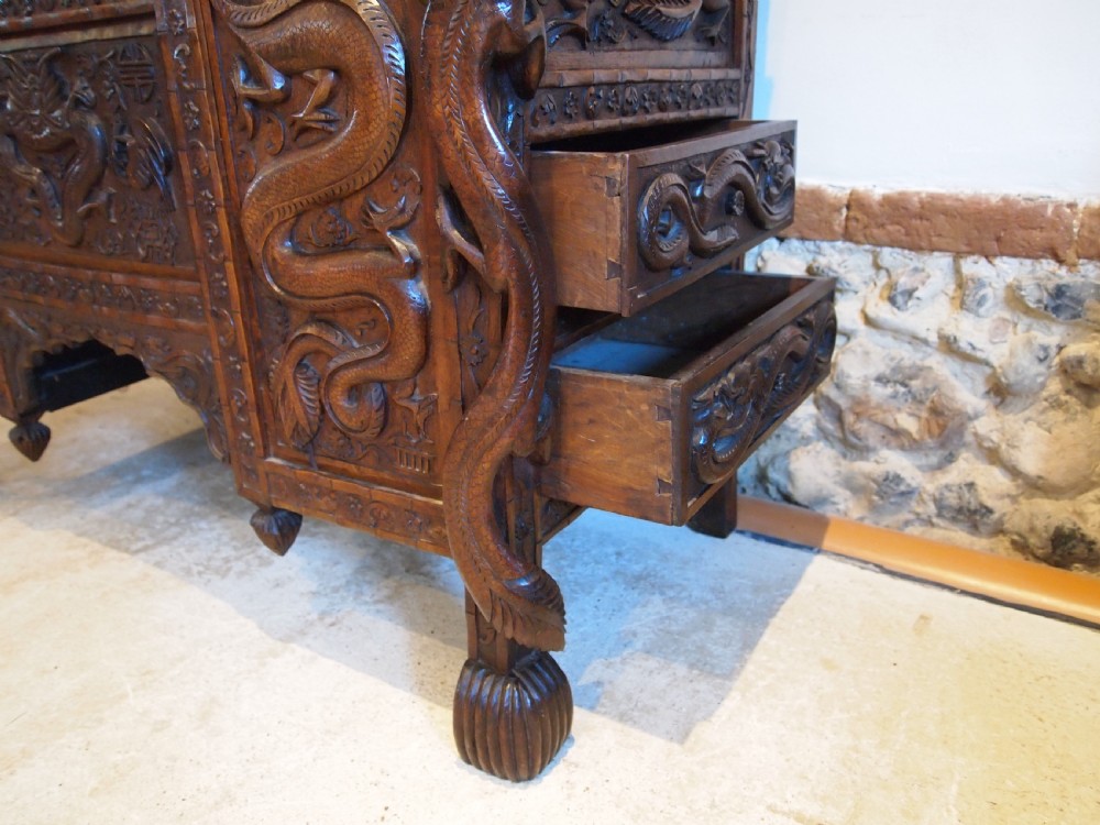 Bureau stunning Chinese desk bureau Huali 19th century c1890 View VI