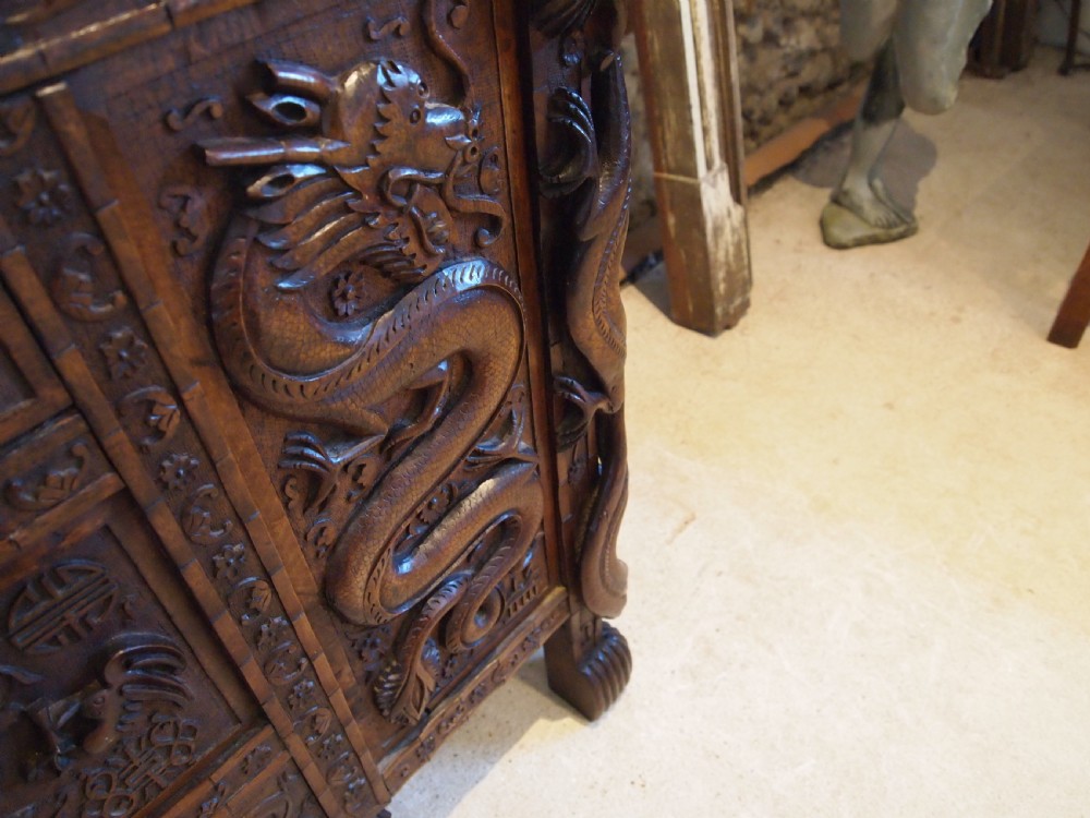 Bureau stunning Chinese desk bureau Huali 19th century c1890 View VIII