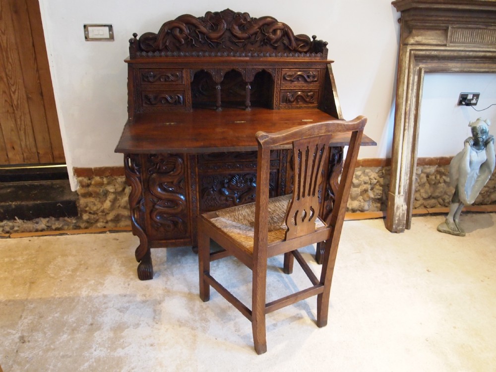 Bureau stunning Chinese desk bureau Huali 19th century c1890 View X