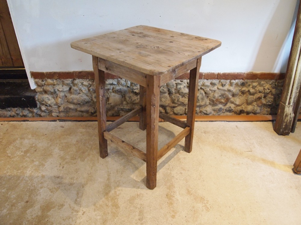 Table wonderful rustic Victorian lamp hall side c1890