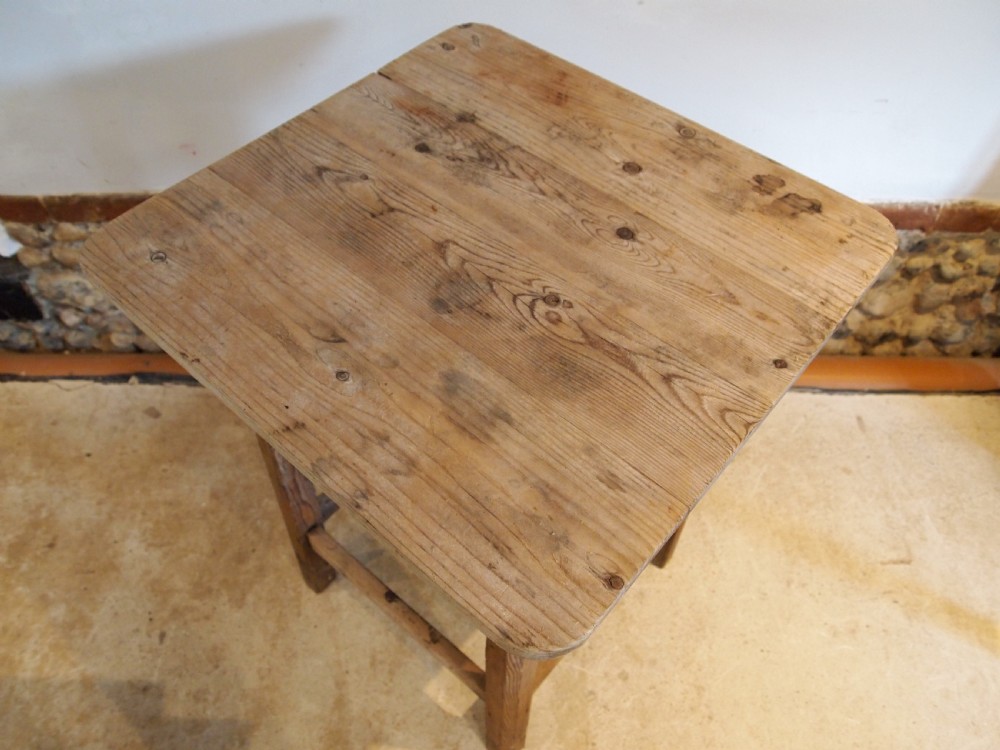Table wonderful rustic Victorian lamp hall side c1890 View II