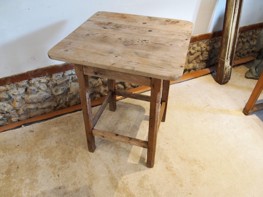 Table wonderful rustic Victorian lamp hall side c1890 View V