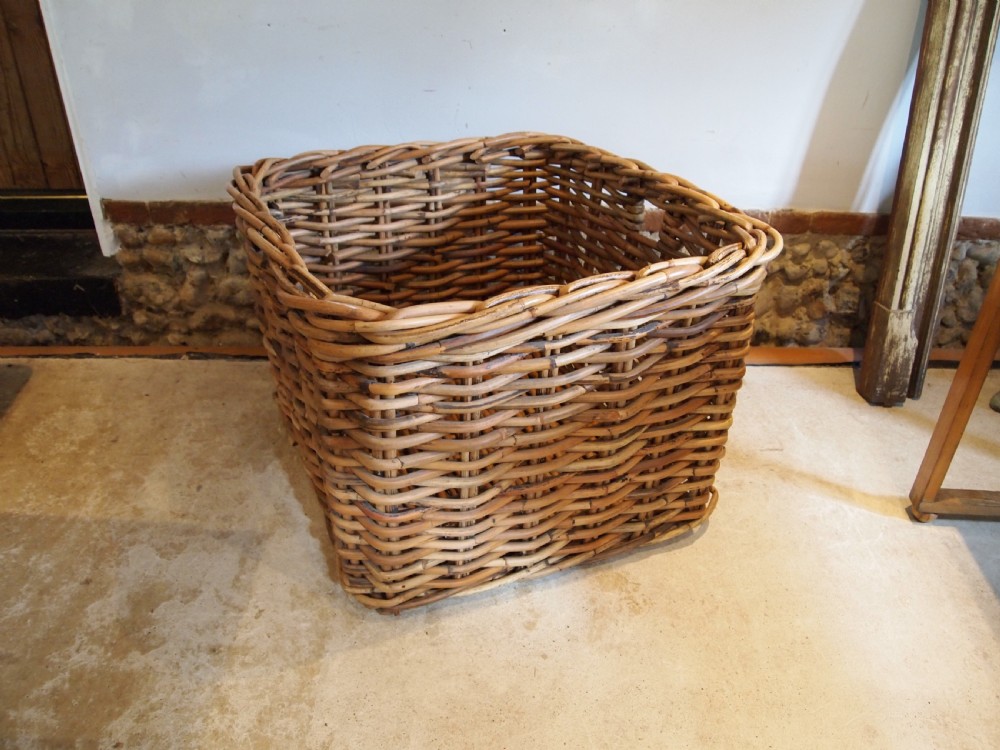 Log basket large country house c1930