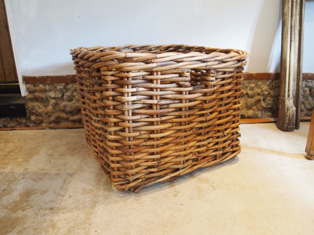 Log basket large country house c1930 View II